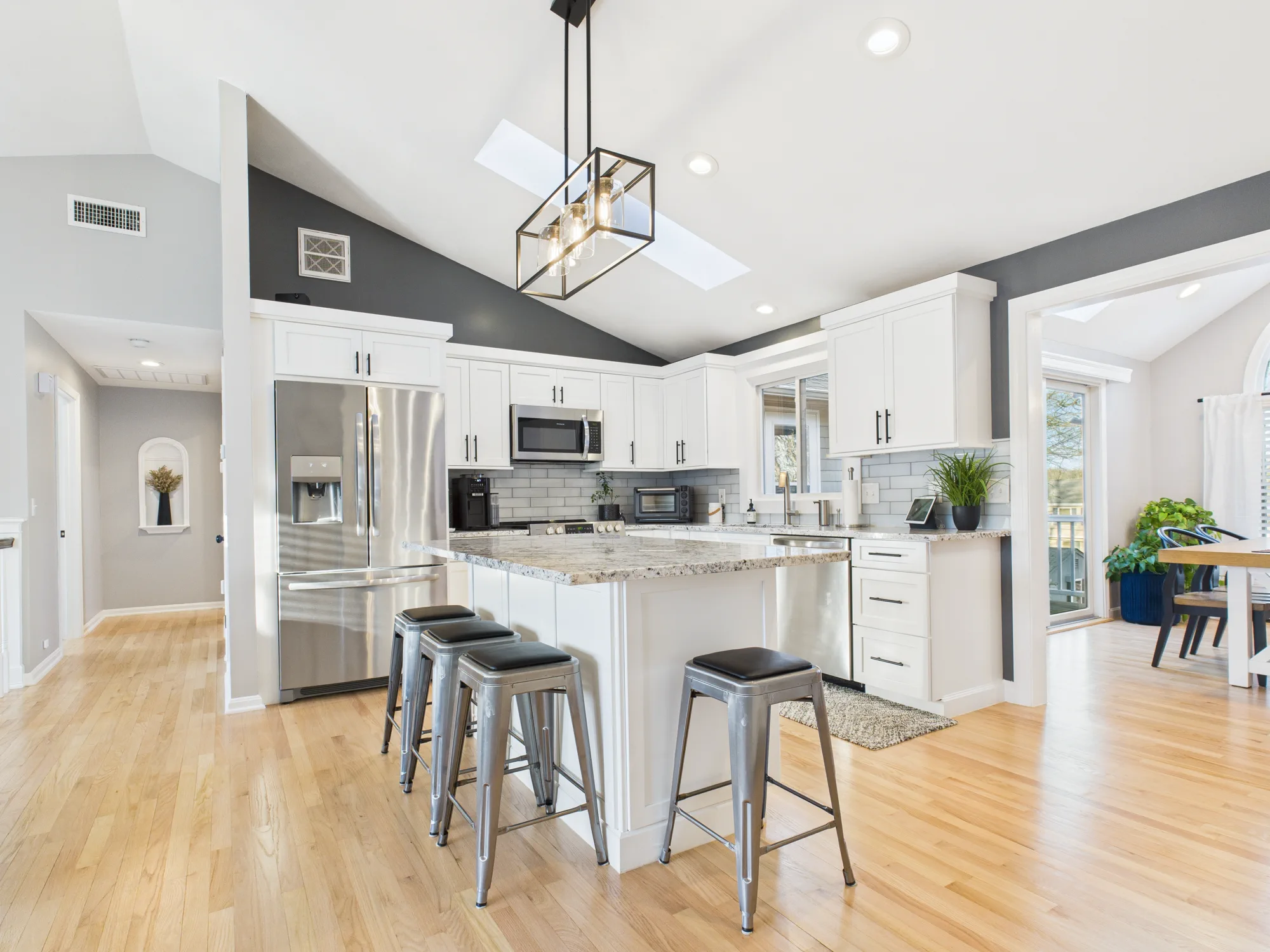 Kitchen island and cabinetry real estate photography sample